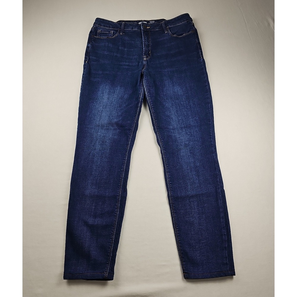Old Navy Rockstar Jeans Women's Size 12 Dark Wash Skinny High Rise Denim Pants